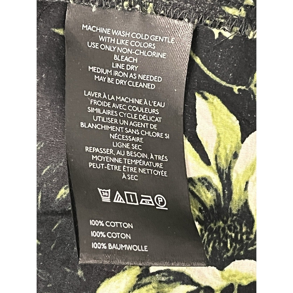 Anthropologie The Somerset Maxi Dress Floral Print Tiered Black Green Medium - Picture 11 of 12